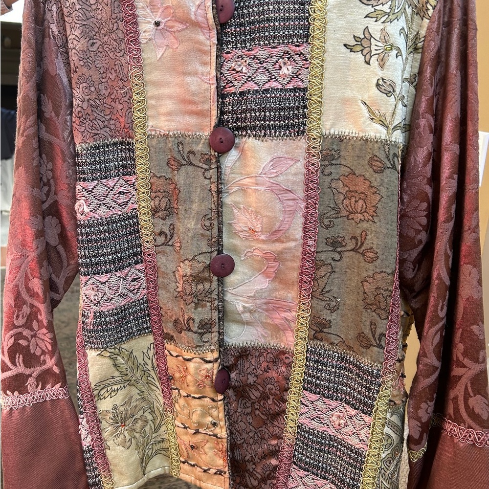Vintage Patchwork Women's Blazer